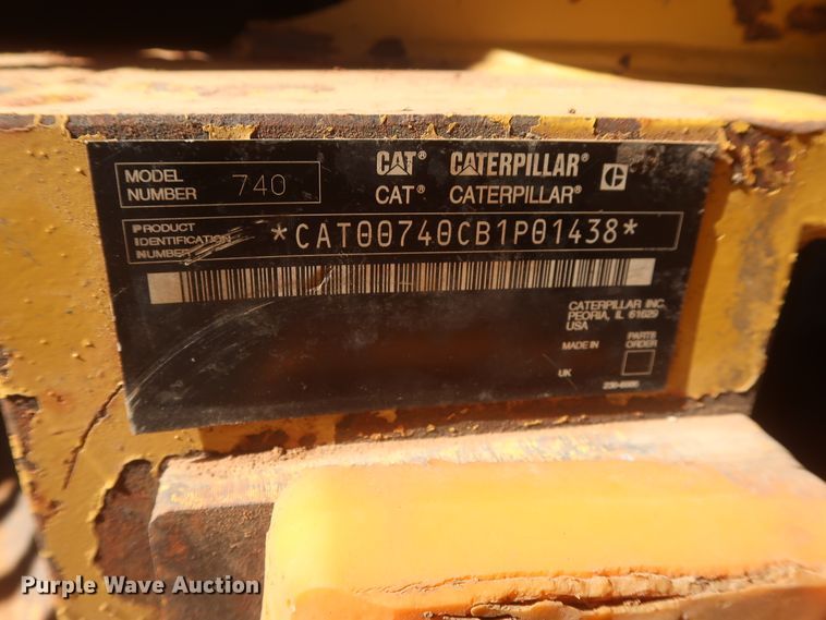 image for item DJ1836 2006 Caterpillar 740  haul truck