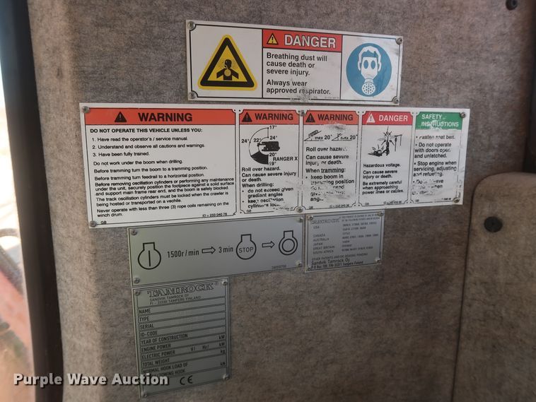 image for item DJ2296 2006 Sandvik Tamrock Ranger 800  rock pilot drill