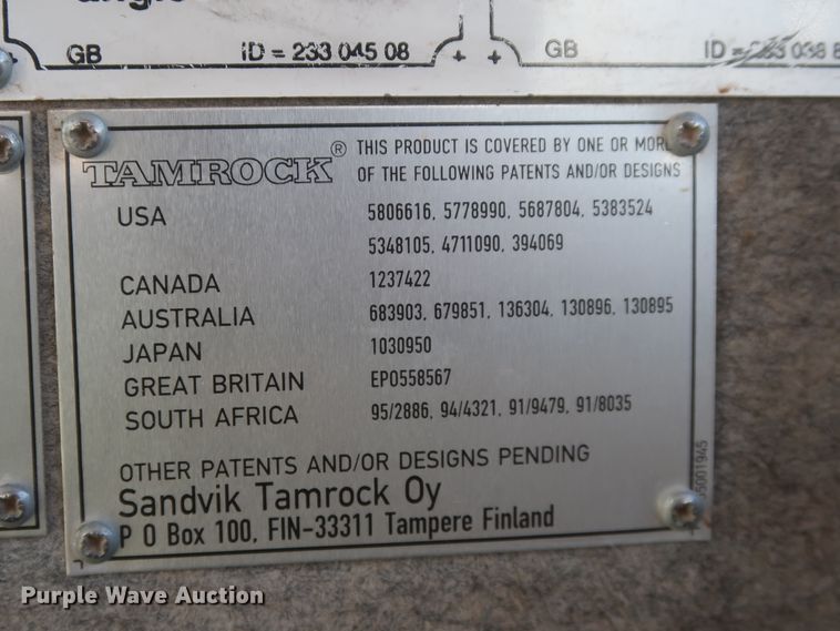 image for item DJ2296 2006 Sandvik Tamrock Ranger 800  rock pilot drill