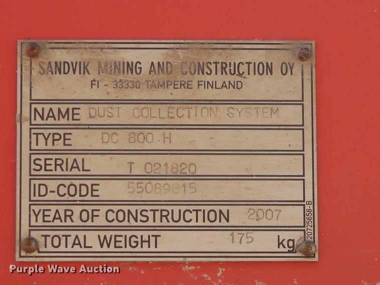 image for item DJ2297 2008 Sandvik Ranger DX800  rock pilot drill