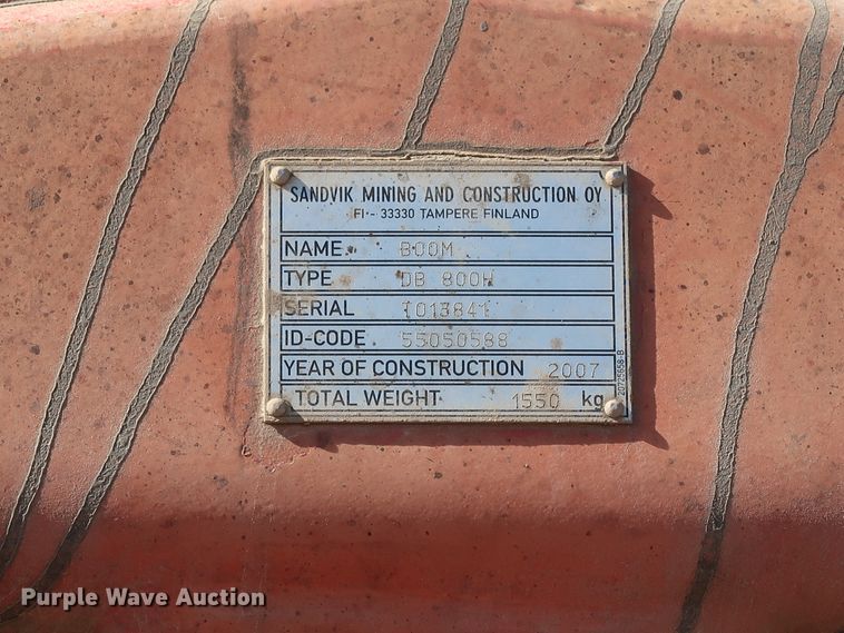 image for item DJ2297 2008 Sandvik Ranger DX800  rock pilot drill