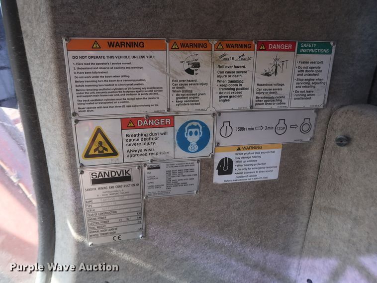 image for item DJ2297 2008 Sandvik Ranger DX800  rock pilot drill