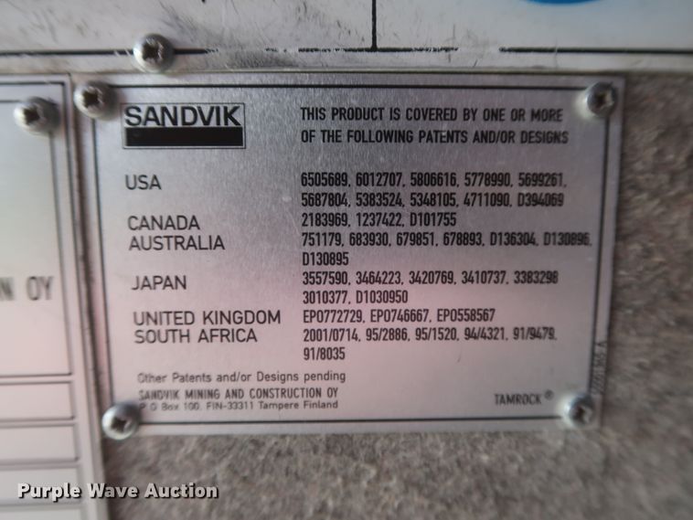 image for item DJ2297 2008 Sandvik Ranger DX800  rock pilot drill