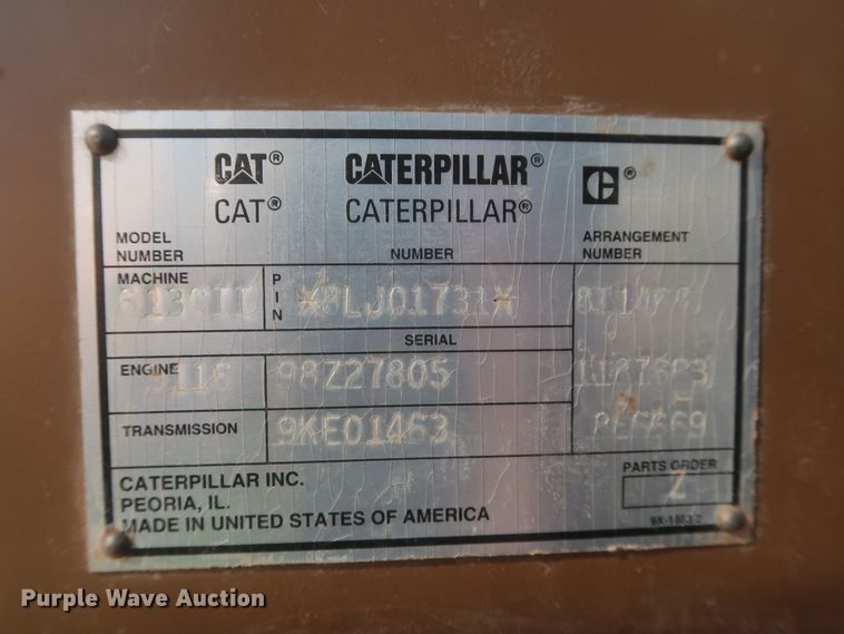 image for item DJ2320 1998 Caterpillar 613C Series II  elevating scraper