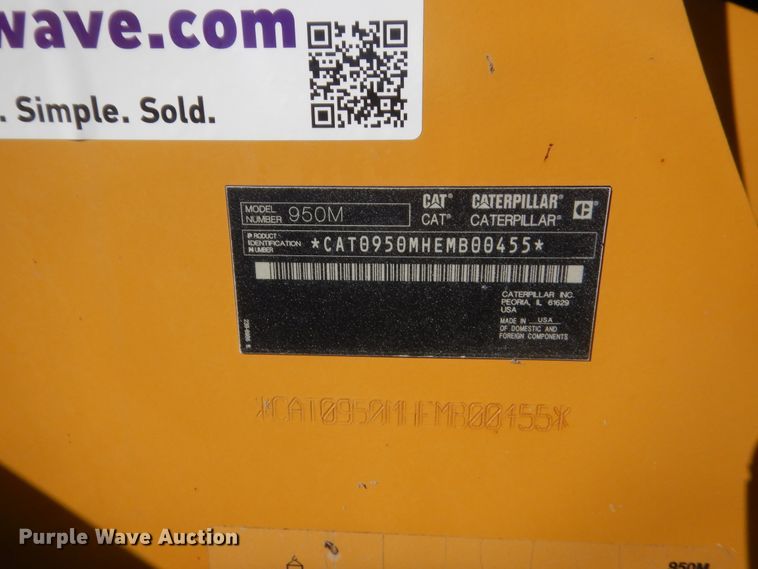 image for item DJ2333 2015 Caterpillar 950M  wheel loader