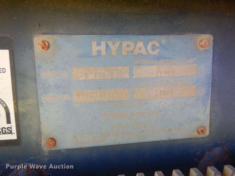 image for item DJ2359 2010 Hypac C778D  double drum vibratory roller