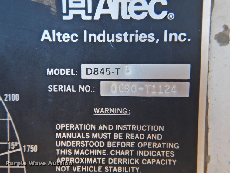 image for item DJ8324 1985 International 1954  pressure digger derrick truck