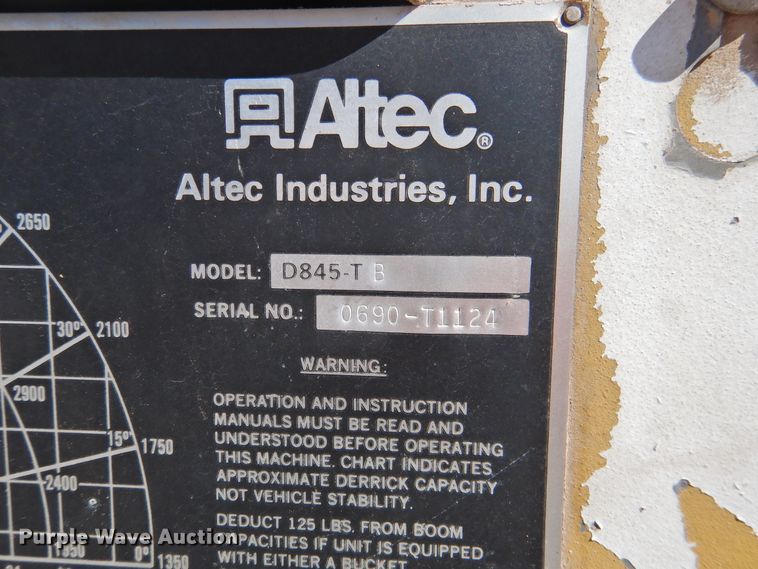 image for item DJ8324 1985 International 1954  pressure digger derrick truck