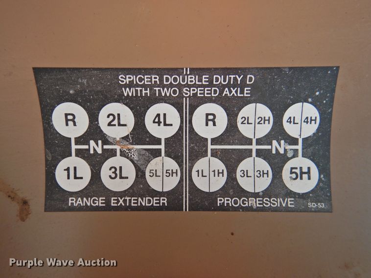 image for item DJ8324 1985 International 1954  pressure digger derrick truck
