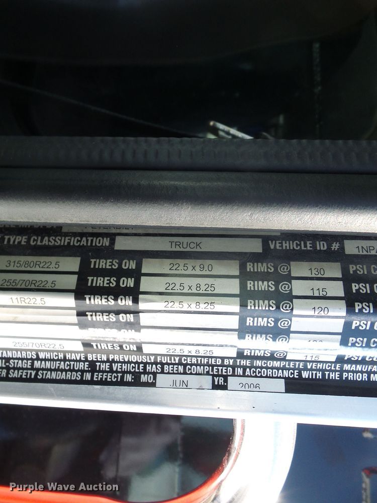 image for item DL0796 2007 Peterbilt 357  dump truck