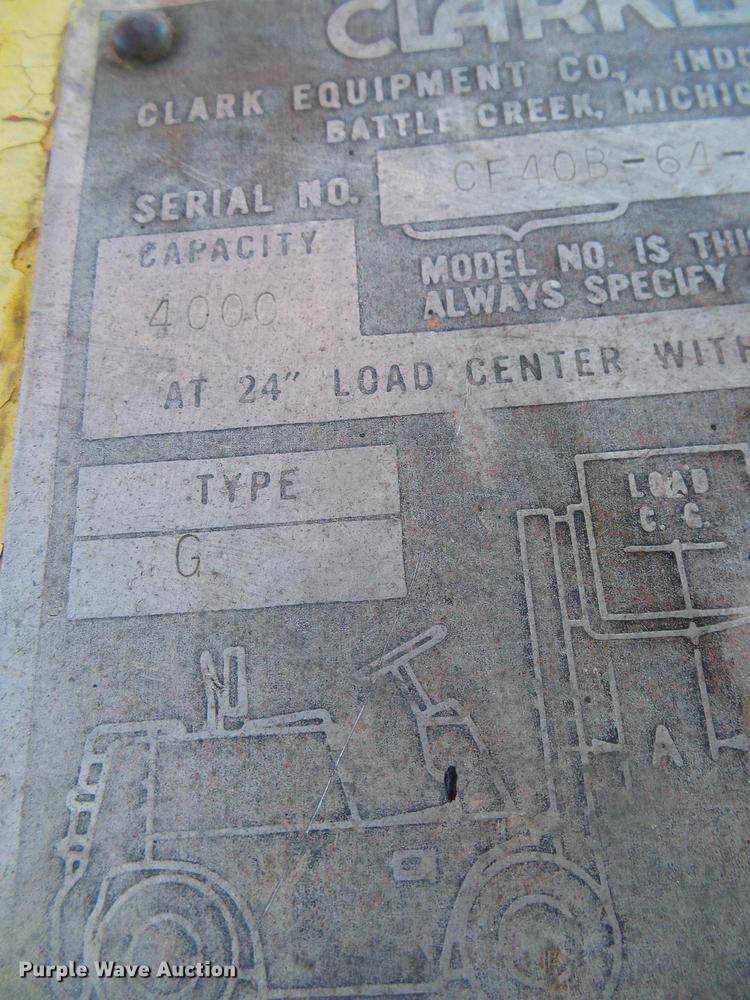 image for item DL0826 Clarklift  forklift