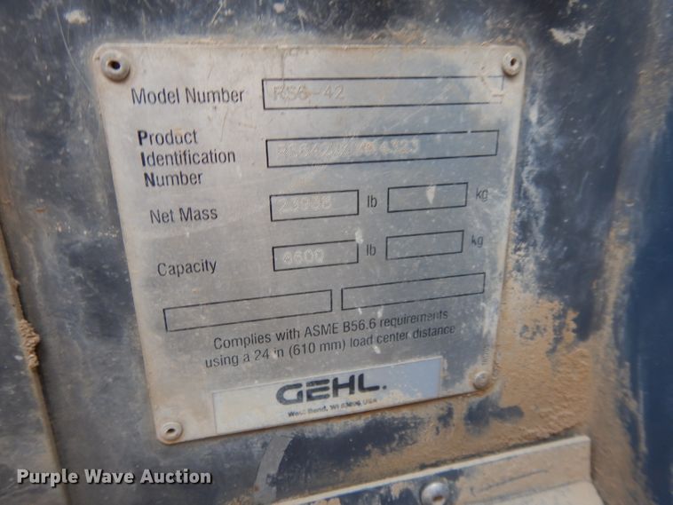 image for item DL2140 2008 Gehl RS642  telehandler