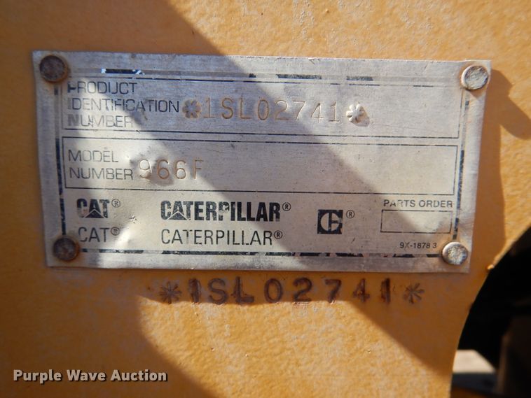 image for item DL2179 Caterpillar 966F  wheel loader