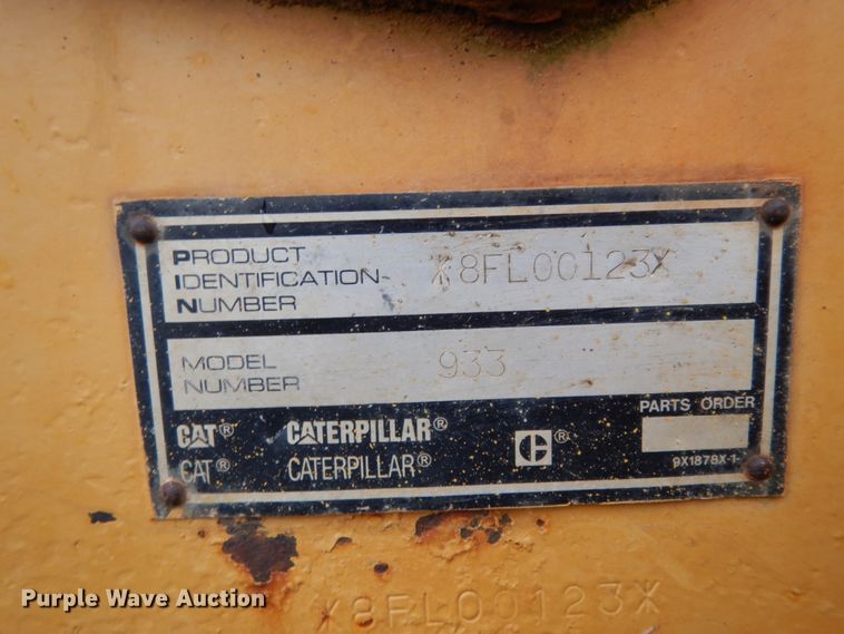 image for item DM2795 1994 Caterpillar 933  track loader
