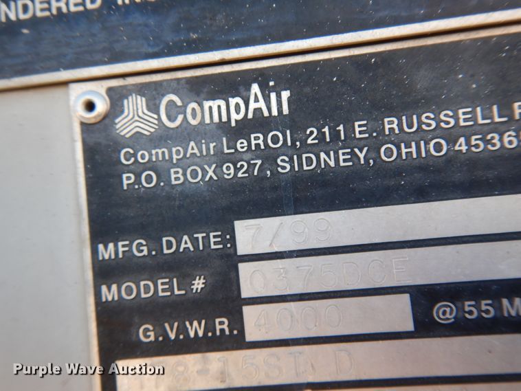 image for item DM2818 1999 Leroi A219-221-3  air compressor