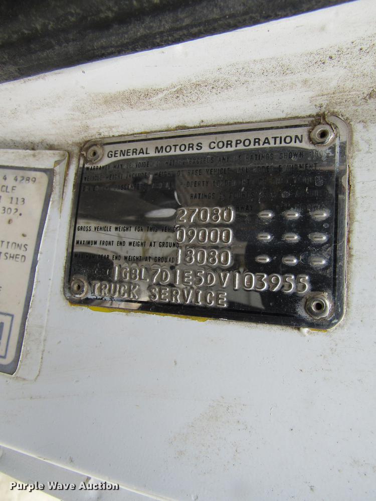 image for item GC9804 1983 Chevrolet D6500  flatbed truck