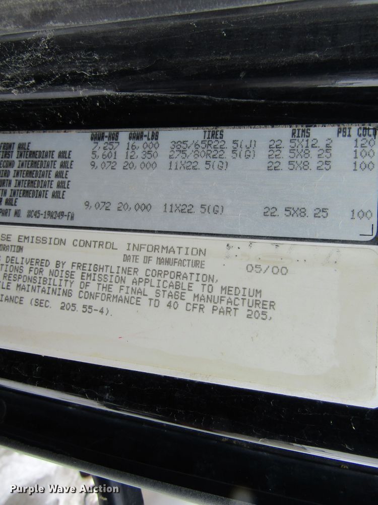 image for item GC9806 2001 Sterling LT9500  dump truck