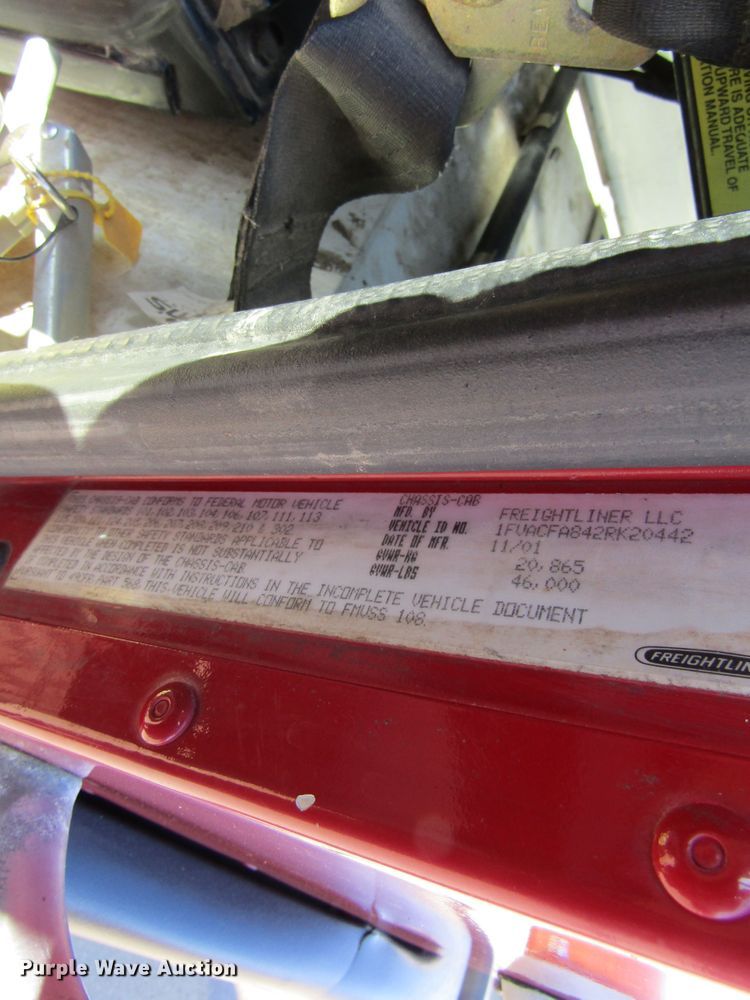 image for item GC9826 2002 Freightliner Condor  sewer jetter truck