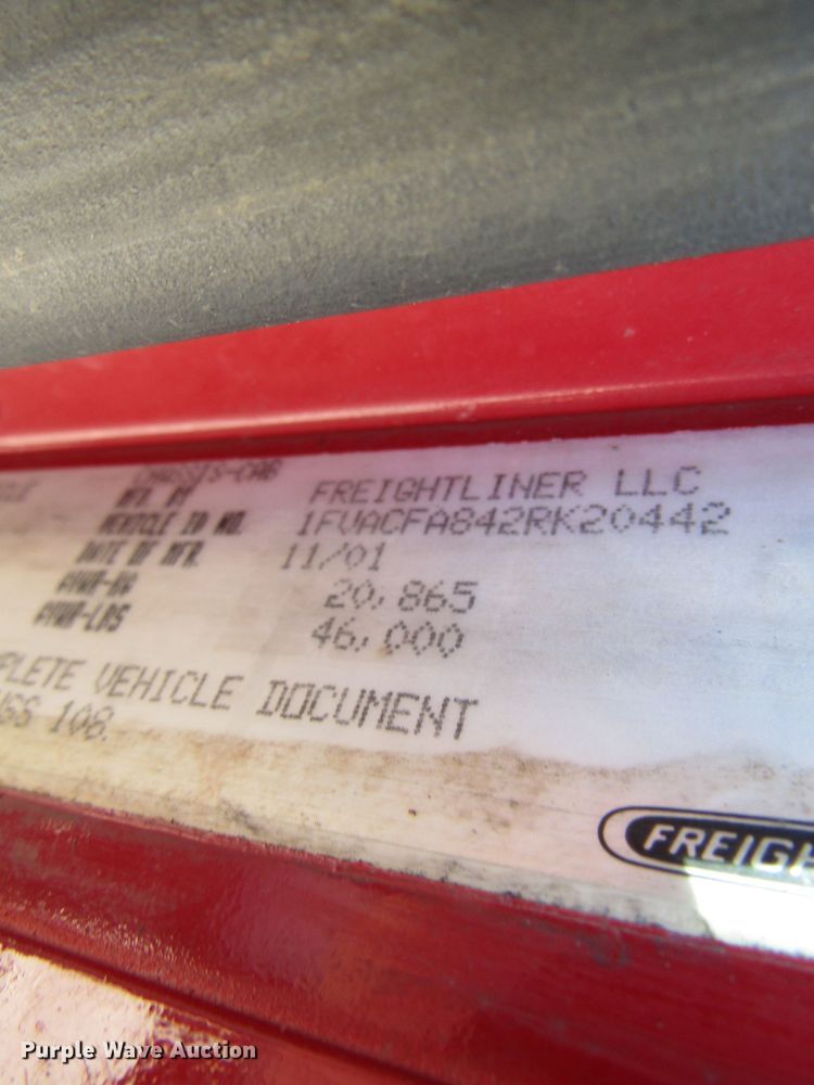 image for item GC9826 2002 Freightliner Condor  sewer jetter truck