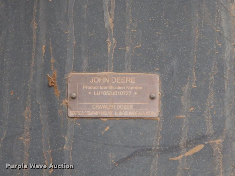 image for item GG9395 2009 John Deere 1050J  dozer