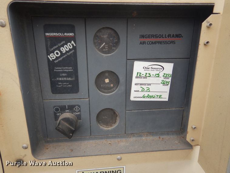 image for item GT9578 2001 Ingersoll Rand Platinum series  air compressor