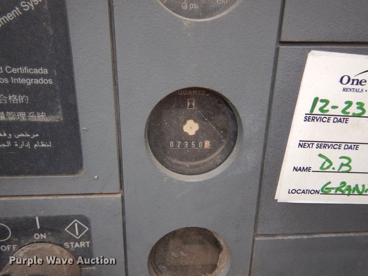 image for item GT9578 2001 Ingersoll Rand Platinum series  air compressor