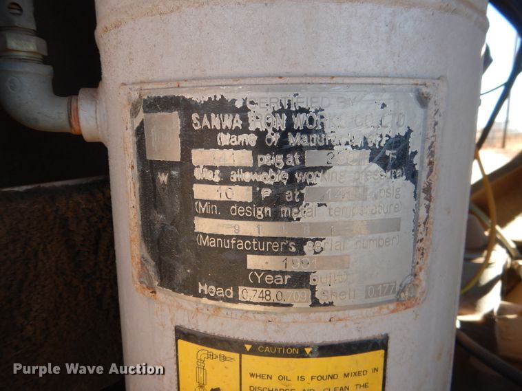 image for item HC9147 1991 Airman PDS185S  air compressor