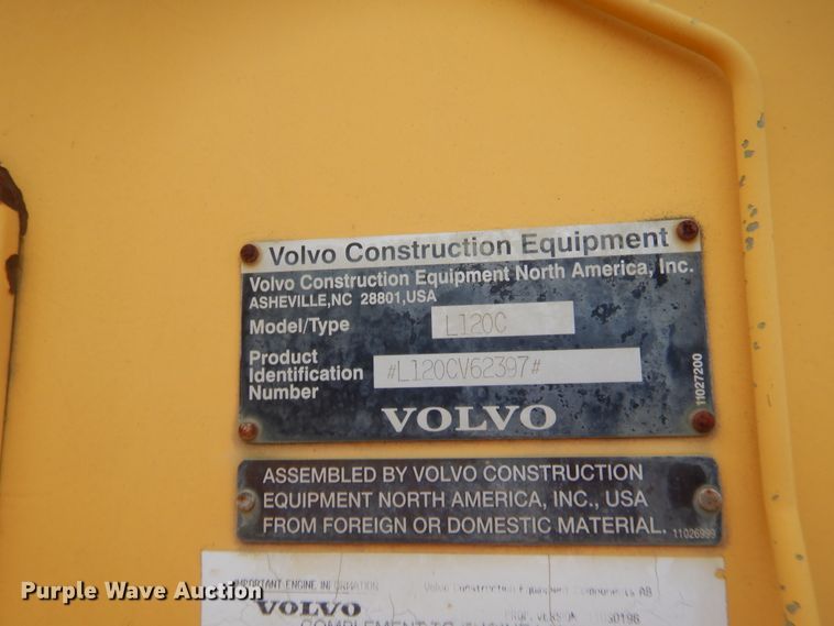 image for item HG9901 1999 Volvo L120C  wheel loader