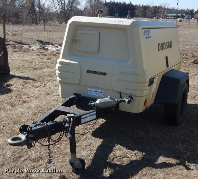 2016 Doosan P185 air compressor in Pierce, NE Item HS9962 sold