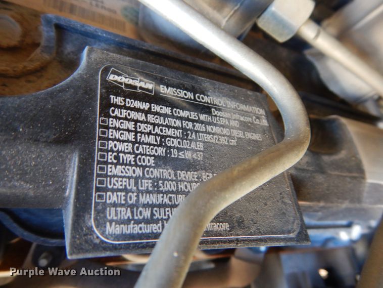 image for item HS9962 2016 Doosan P185  air compressor