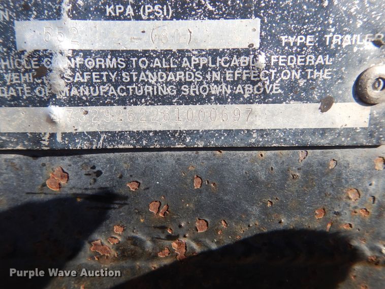 image for item HS9968 2006 Cronkhite 2950EWA equipment trailer