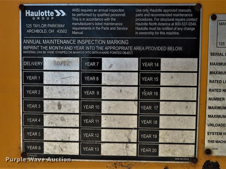 image for item HV9644 2012 Bil-Jax 3632T  boom lift