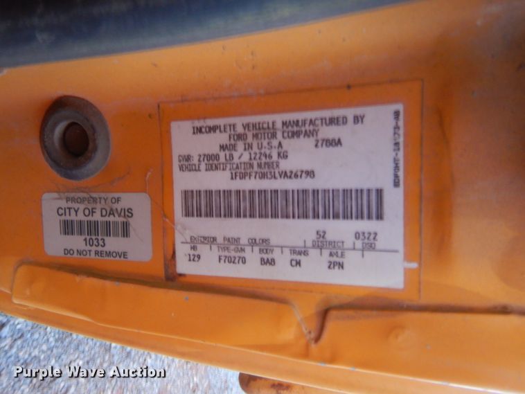 image for item HW9245 1990 Ford F700  dump truck
