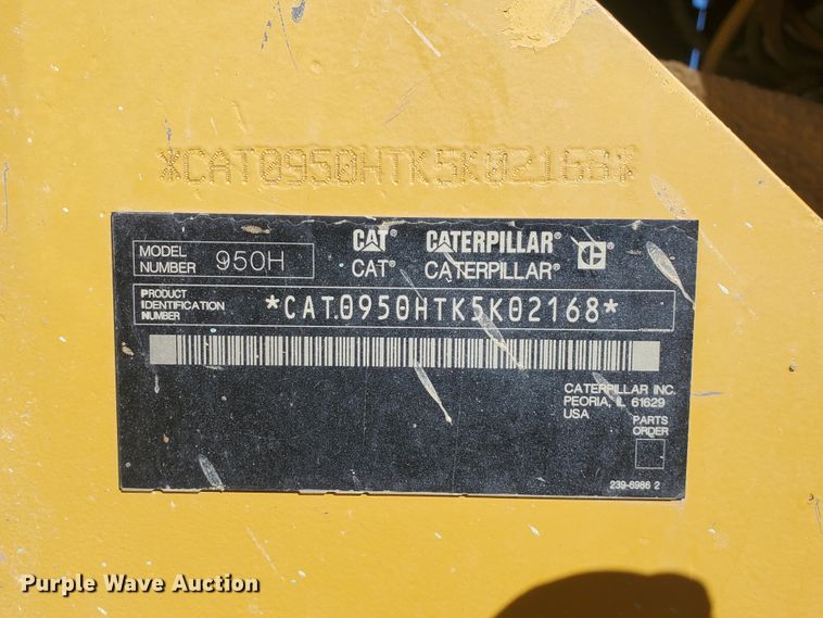 image for item HW9740 2008 Caterpillar 950H  wheel loader