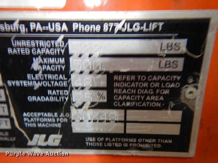 image for item IA9344 2007 JLG E300AJP  boom lift