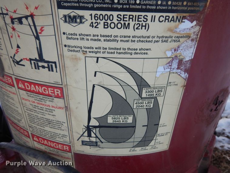 image for item IA9374 Iowa Mold Tooling Co. 16000S2-J36820 crane