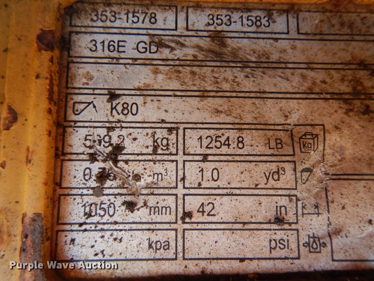 image for item IA9381 2016 Caterpillar 316FL  excavator