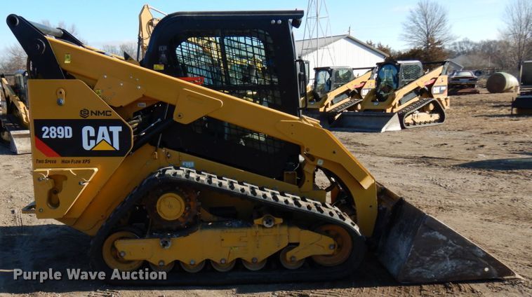 image for item IA9385 2017 Caterpillar 289D  tracked skid steer loader