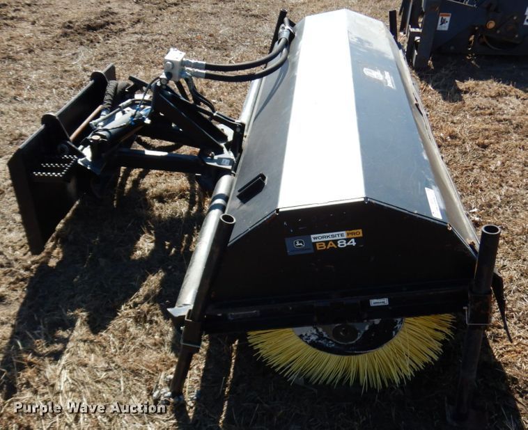 image for item IA9391 John Deere Worksite Pro BA84 skid steer broom