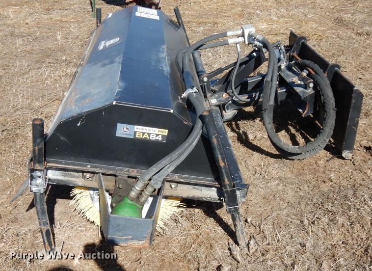 image for item IA9391 John Deere Worksite Pro BA84 skid steer broom