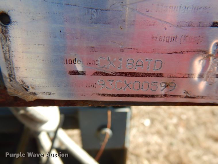 image for item IA9392 Case CX18ATD 22"W skid steer cold planer