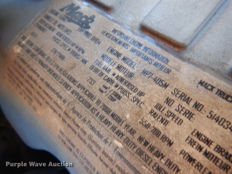 image for item IA9403 2009 Mack GU713  dump truck