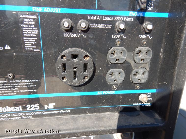 image for item IA9405 Miller Bobcat 225 welder/generator