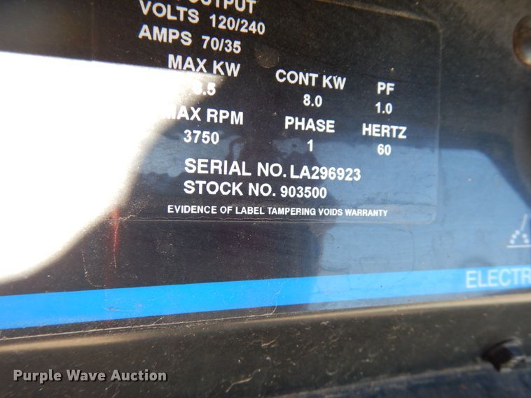 image for item IA9405 Miller Bobcat 225 welder/generator