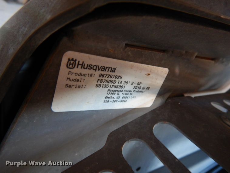 image for item IA9408 2015 Husqvarna FS7000D concrete saw