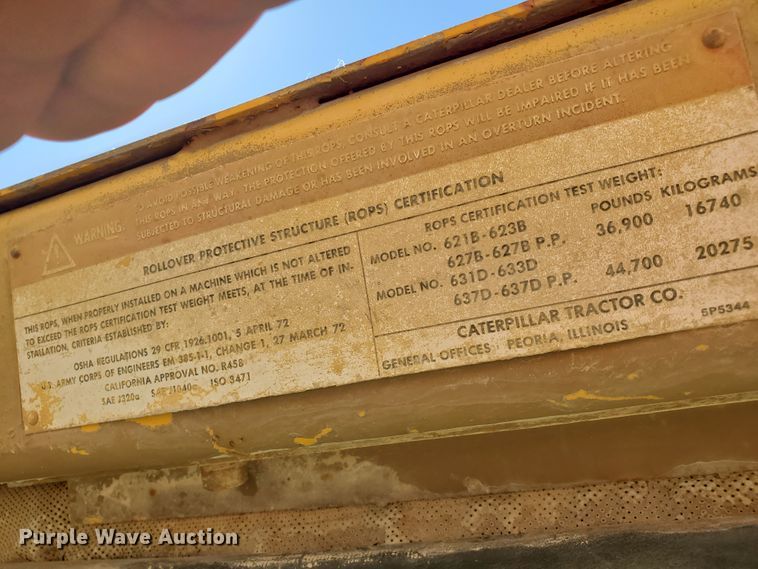 image for item IU9000 1977 Caterpillar 623B  water wagon