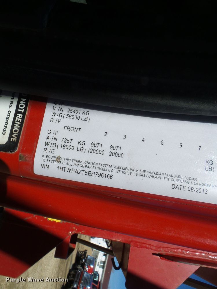 image for item DC2753 2014 International 7500  dump truck