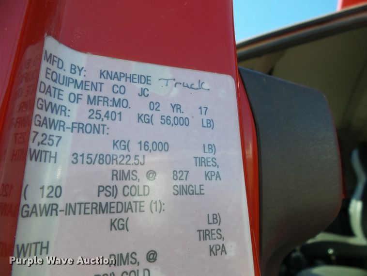 image for item DC2754 2018 International 7500  dump truck