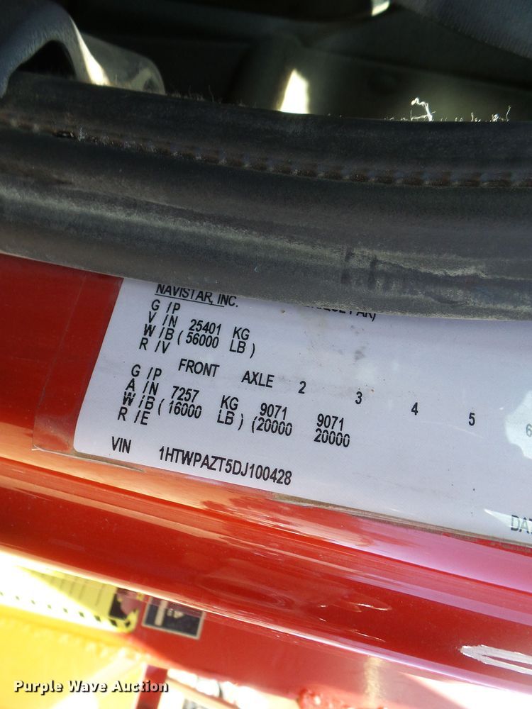 image for item DC2755 2013 International 7500  dump truck