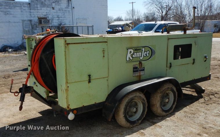 image for item DF6465 Myers Ram Jet  sewer jetter trailer